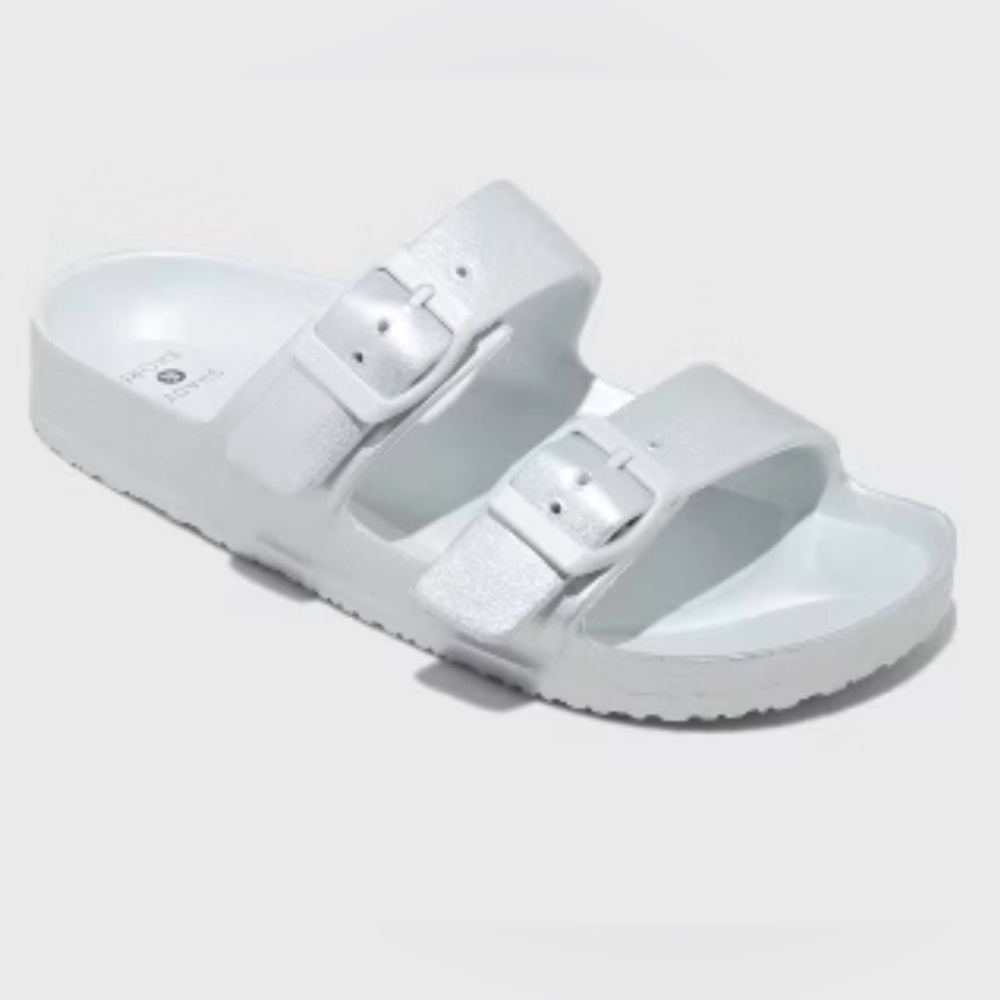 SOLD Shade & Shore White Sandals